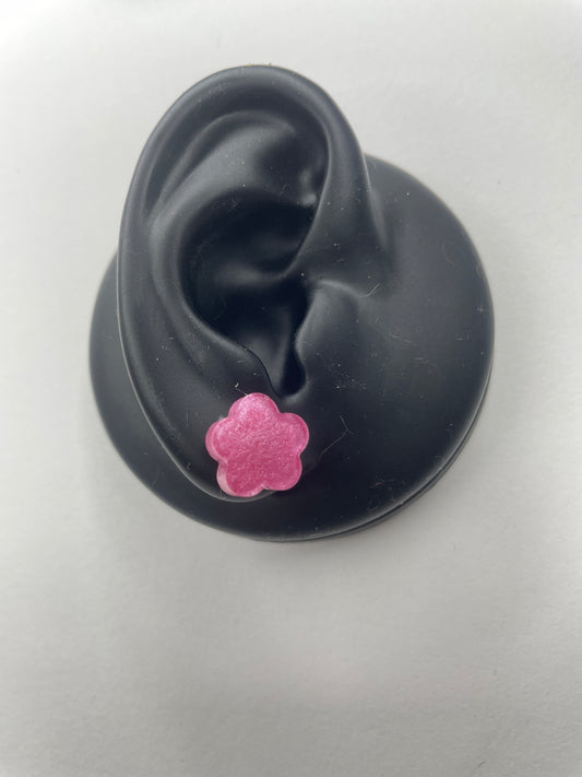 Fleur Daisy Studs| Creamy Pink
