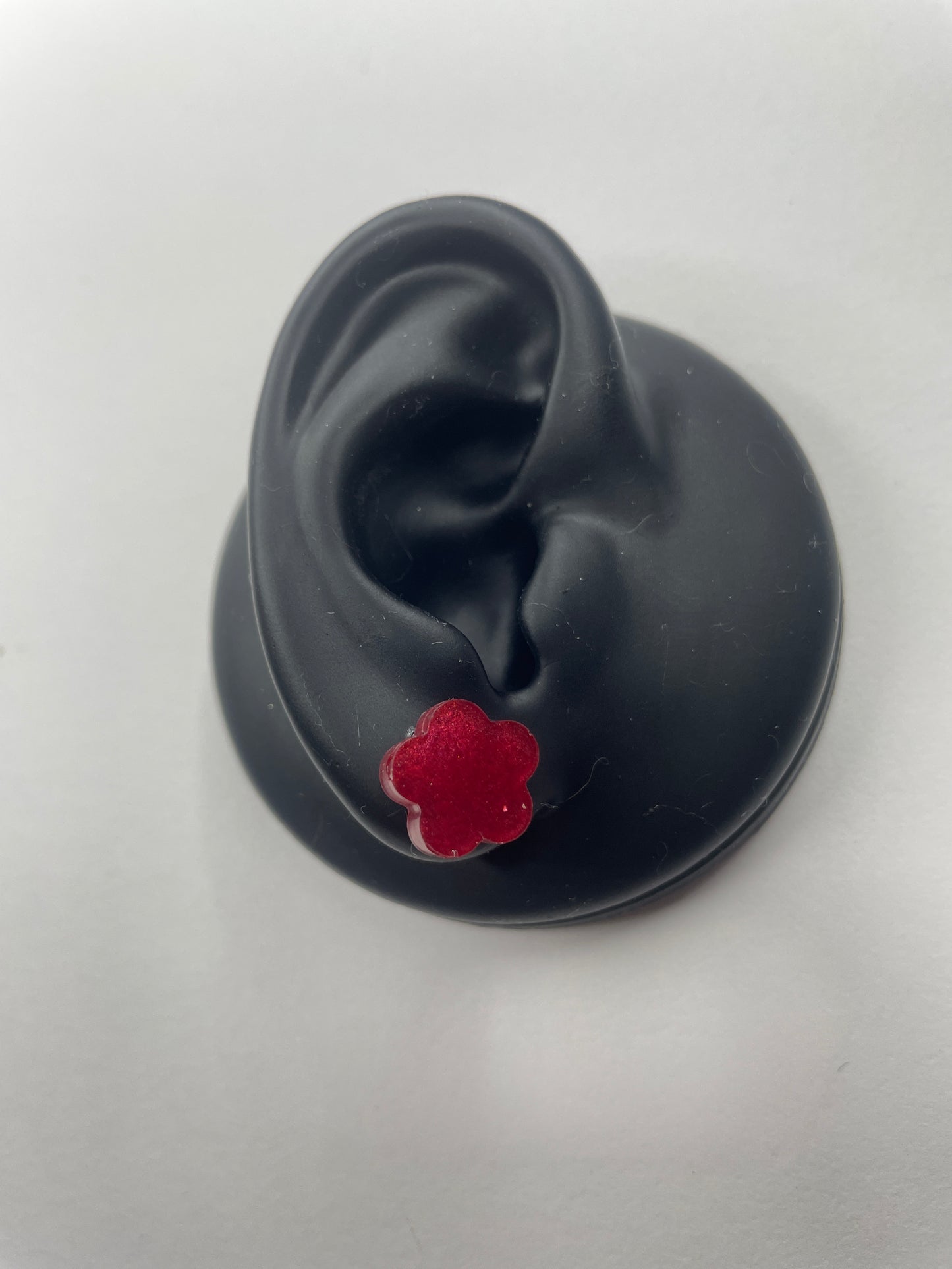 Fleur Daisy Studs| Scarlet