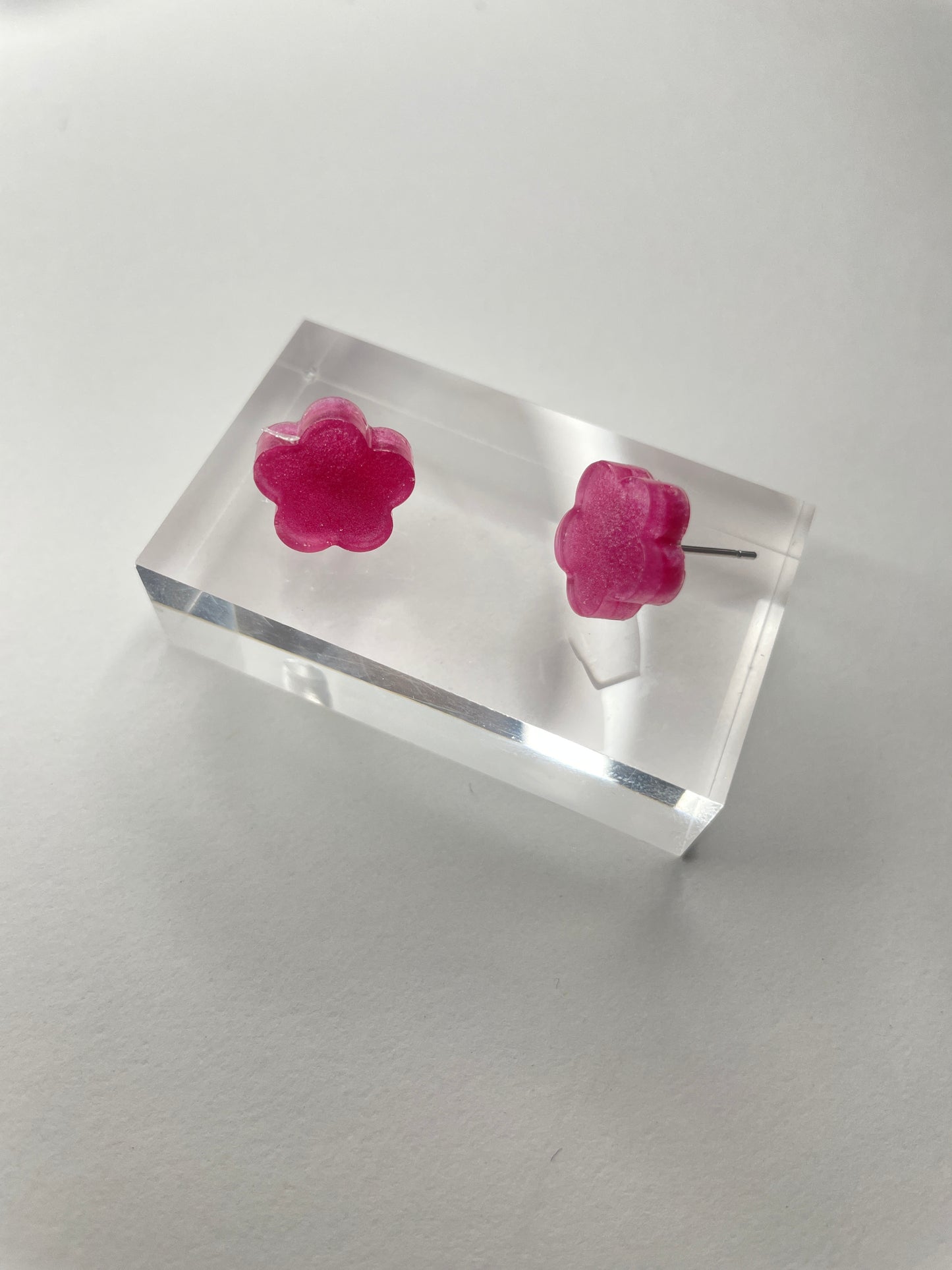 Fleur Daisy Studs| Creamy Pink